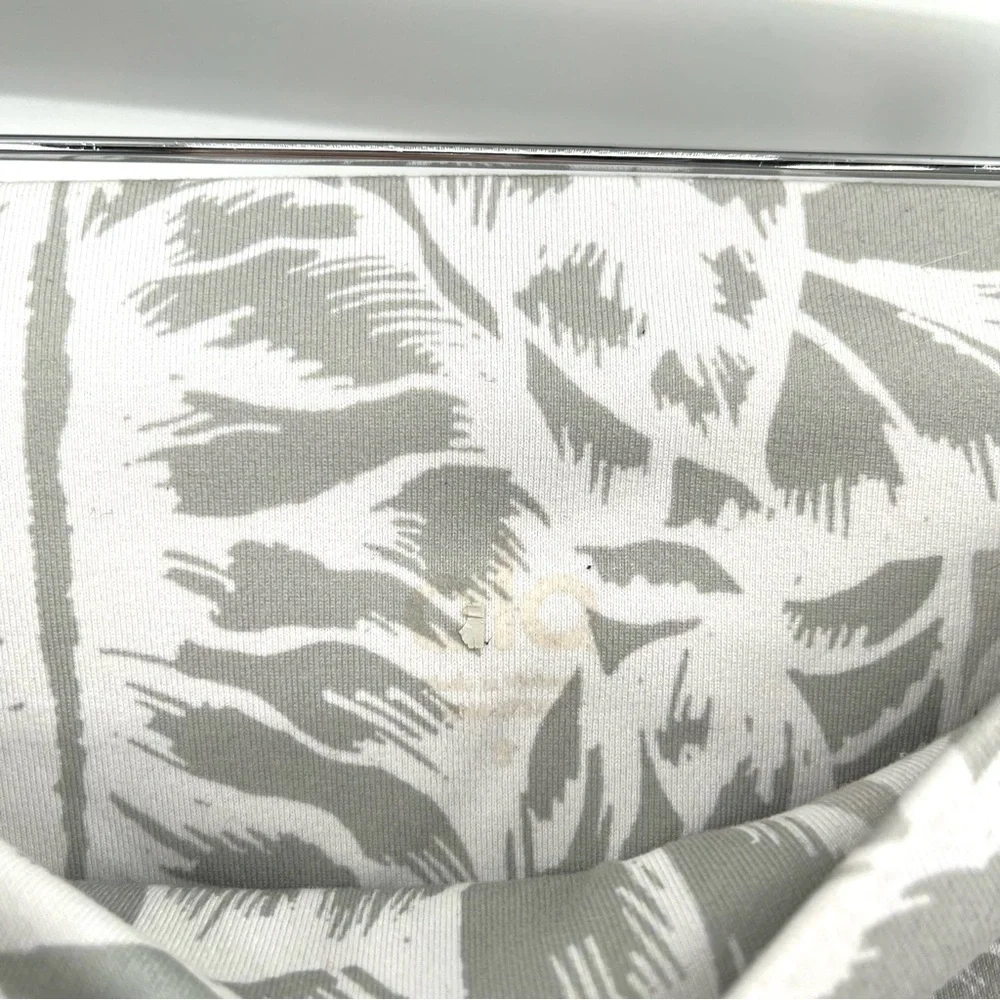 ALO YOGA High Waist Airbrush Leggings 7/8‎ Palm Leaf Print Grey S Athletic Pants